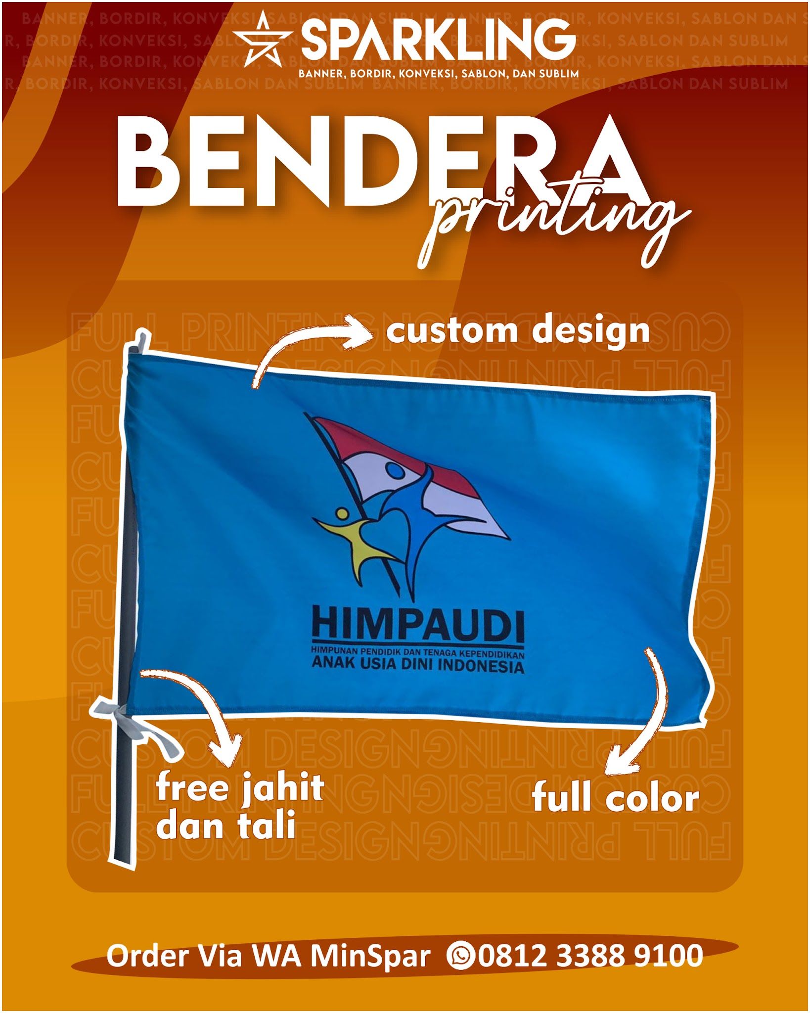Bendera Custom Printing: info produk 2